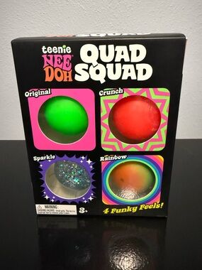 NeeDoh Teenie Quad Squad 4-Pack - Assorted Colors